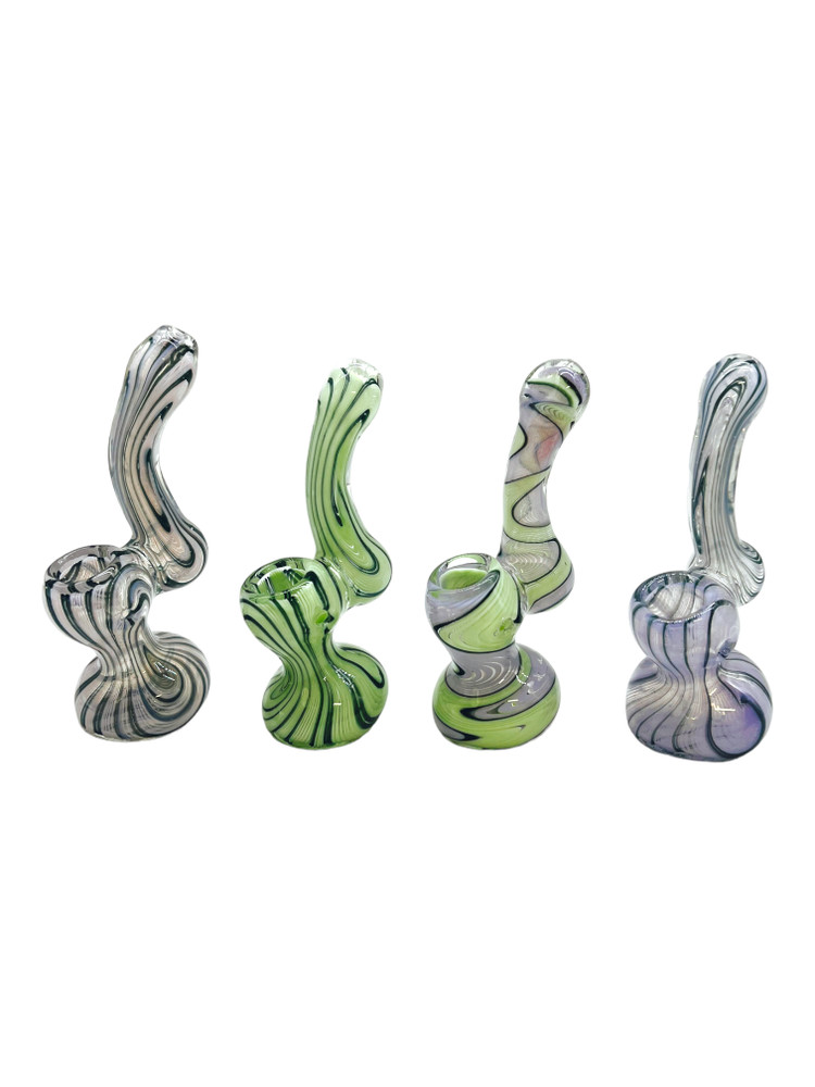 METRIX MILKY WAVY FUMED HANDPIPE 5"