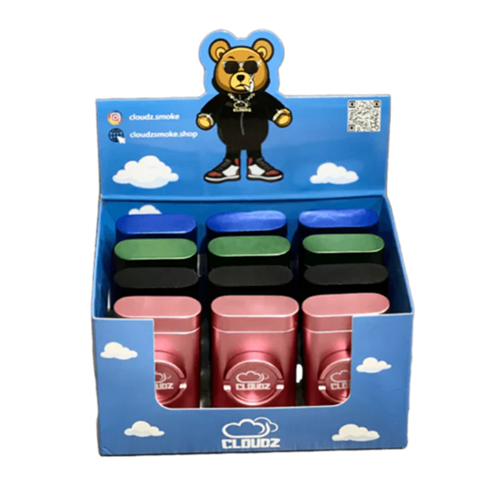 CLOUDZ ALL IN ONE DUGOUT GRINDER ONE HITTER - 12CT DISPLAY