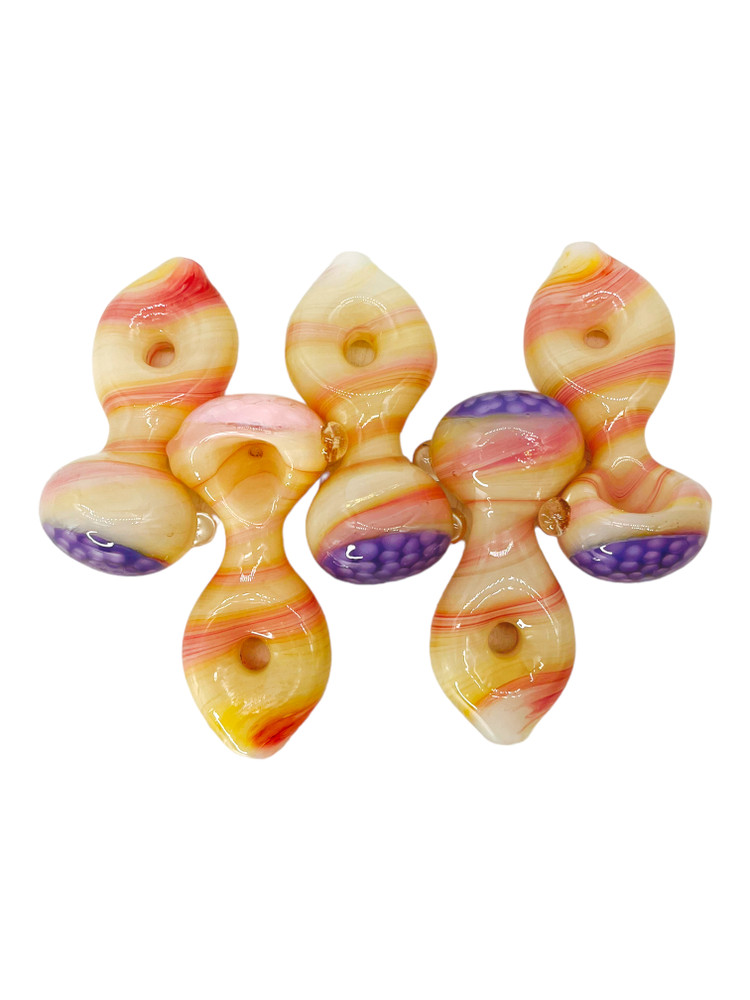 LIGHT COLOR DONUT BODY HANDPIPE 4.5" - 5CT BAG