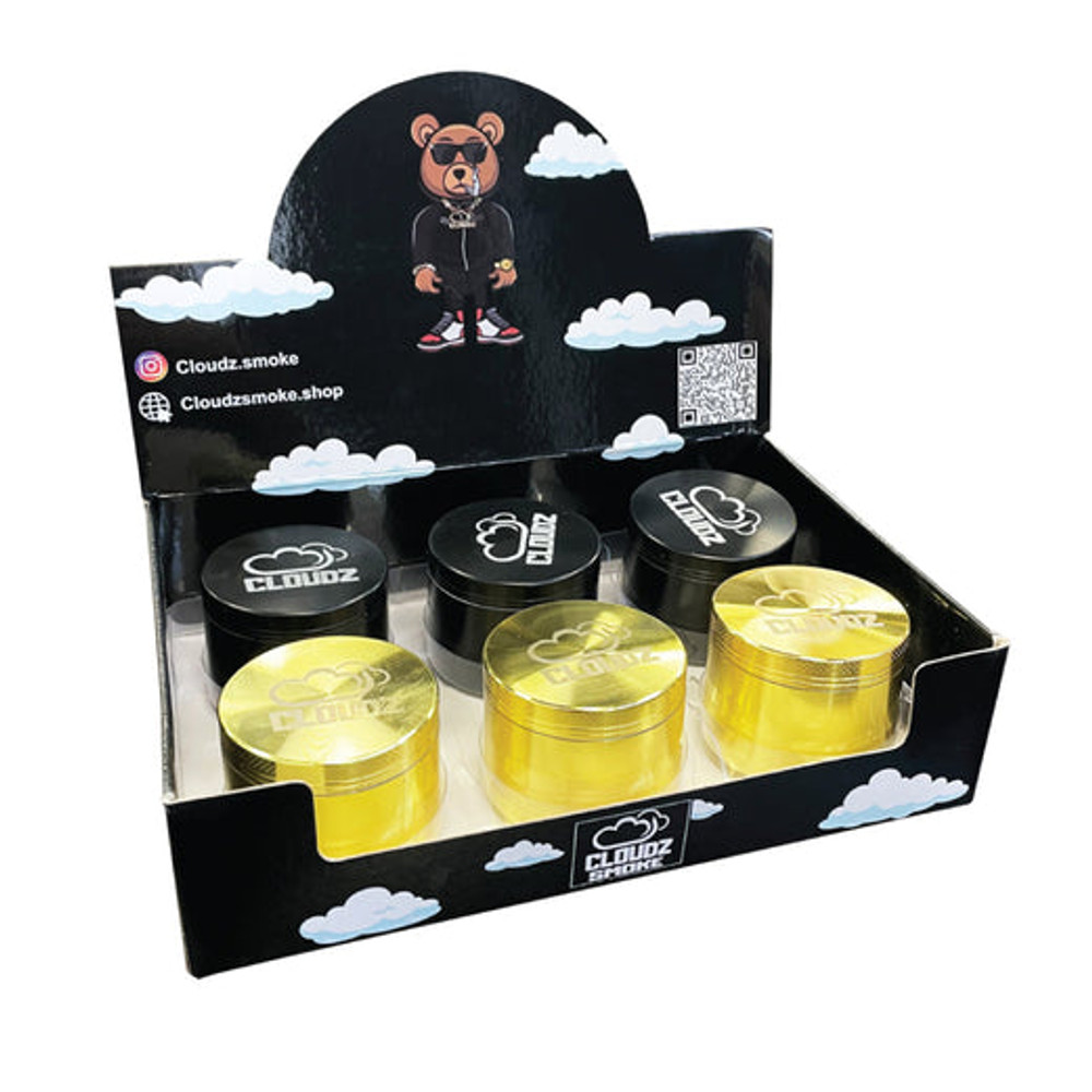 CLOUDZ 4 PIECE GRINDER DISPLAY - 6CT