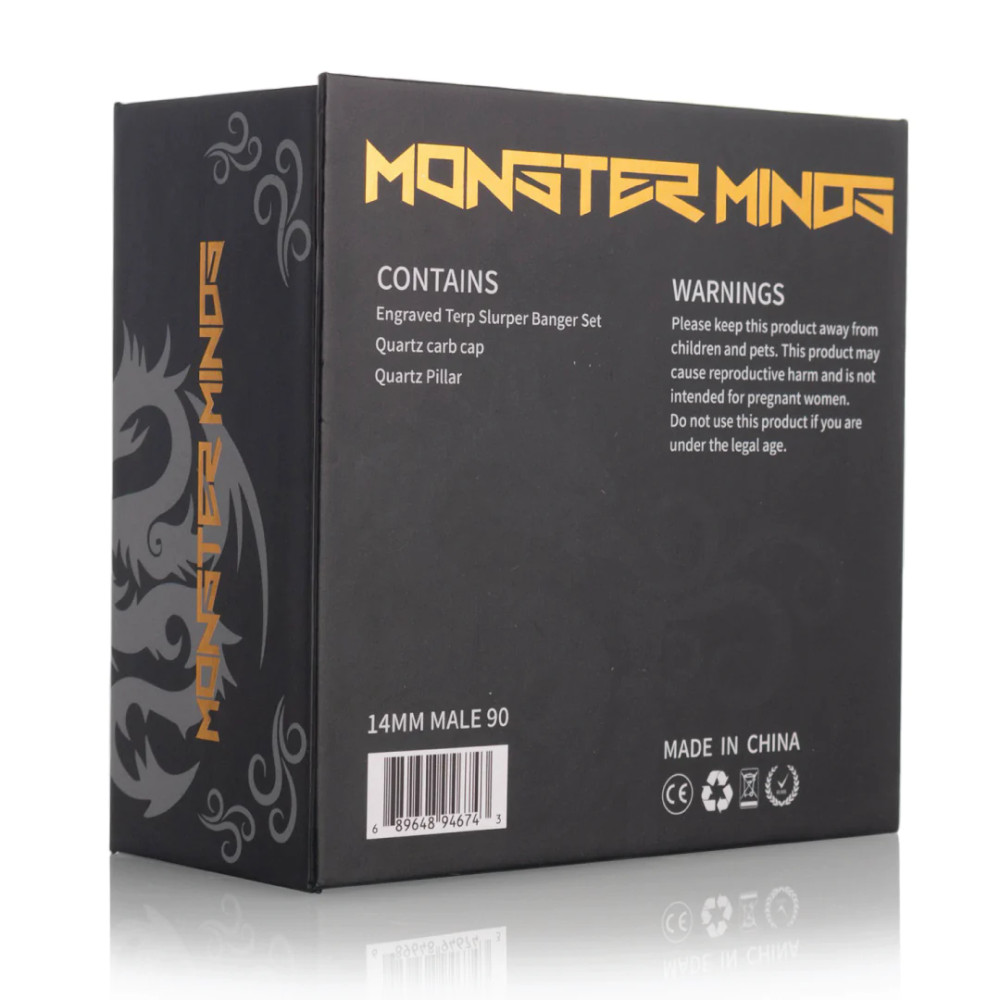 MONSTER MINDS - PREMIUM ENGRAVED TERP SLURPER BANGER SET -1CT