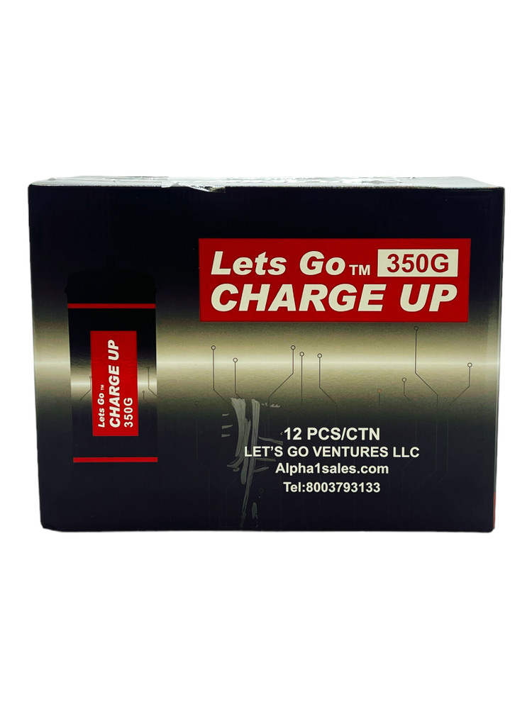 LET'S GO CHARGE UP 350G NITROUS OXIDE 12CT CASE (FOOD PURPOSE ONLY)