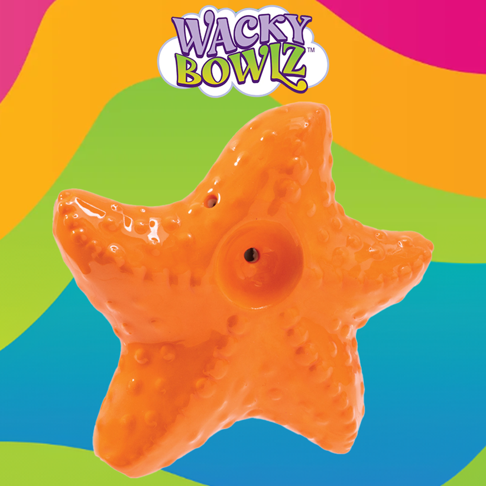 3.5IN STARFISH CERAMIC PIPE - WACKY BOWLZ
