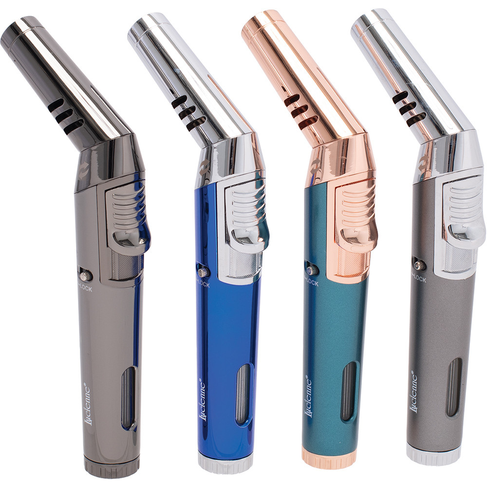 LUCIENNE REVOLVING SINGLE TORCH LIGHTER - DISPLAY OF 12