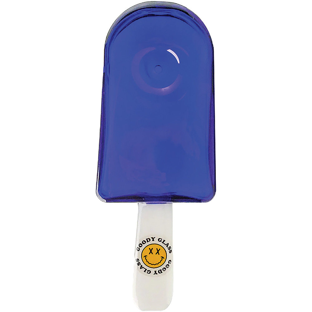 GOODY GLASS 4.5IN BLUE POPCICLE HAND PIPE