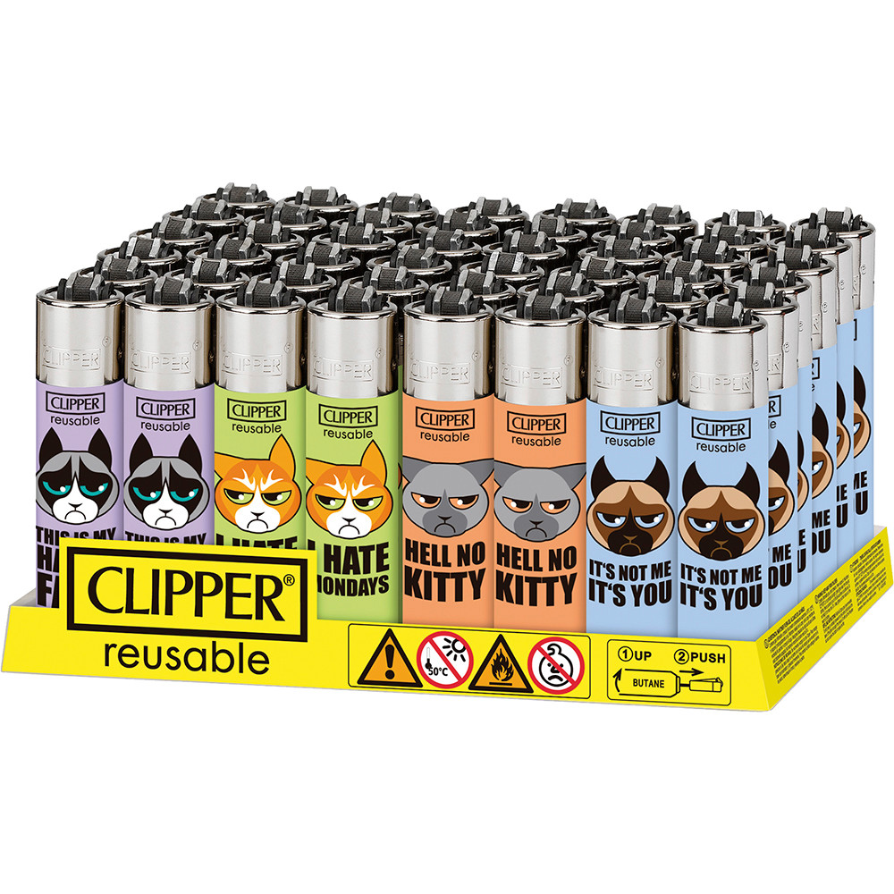 48CT. GRUMPY CATS CLIPPER LIGHTERS