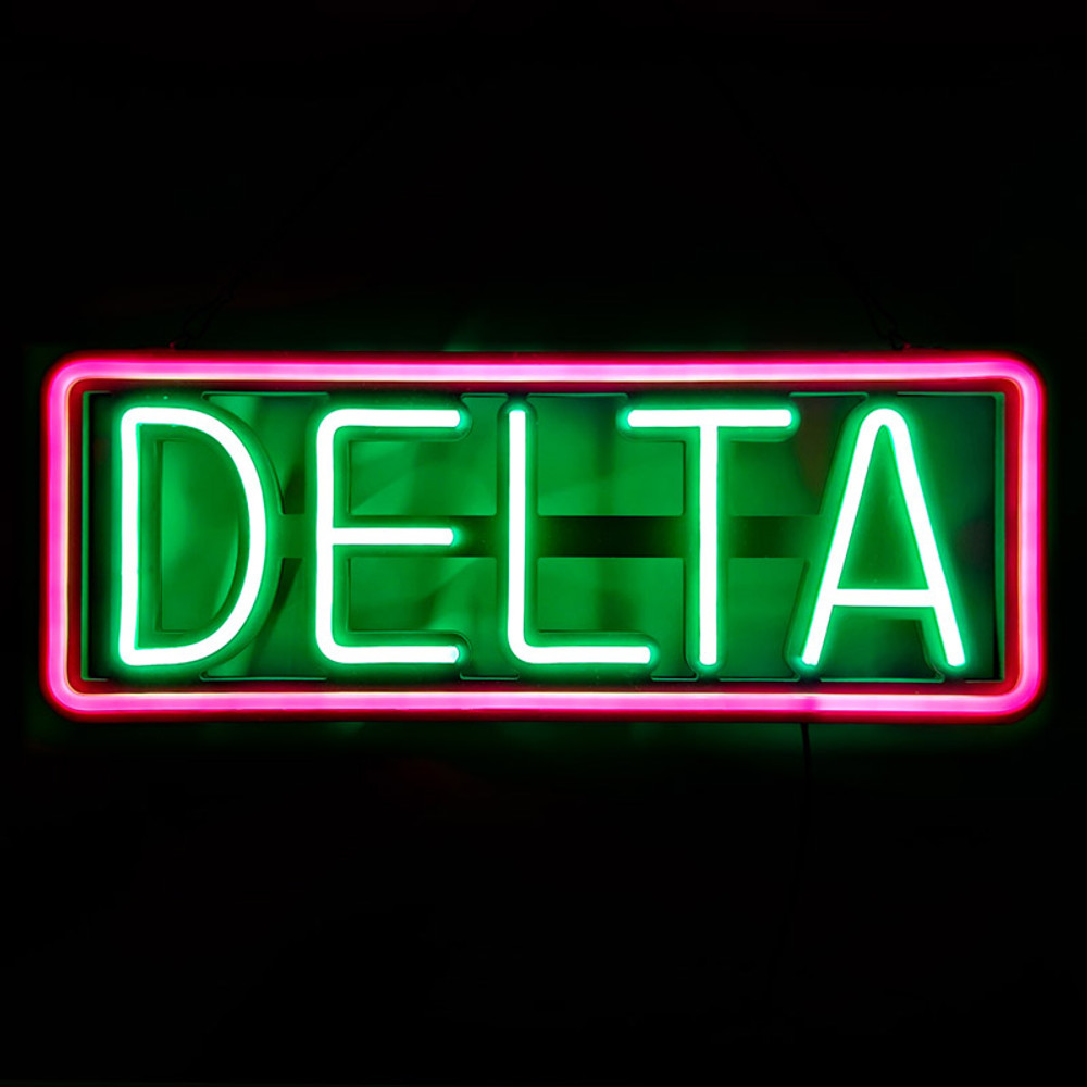 NEON LED SIGN WITH REMOTE - DELTA
