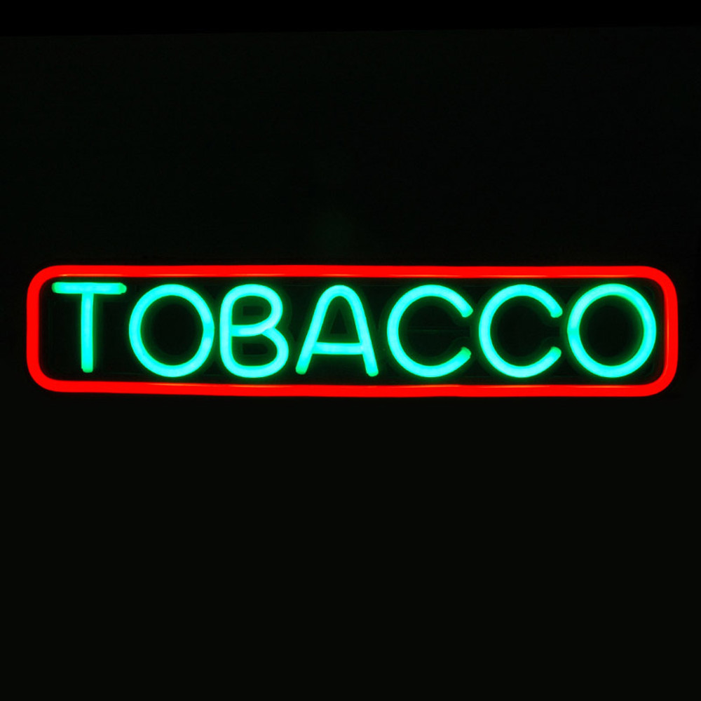 NEON LED SIGN WITH REMOTE - TOBACCO
