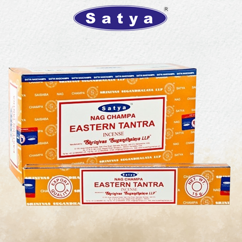 SATYA - EASTERN TANTRA INCENSE STICKS - 12CT