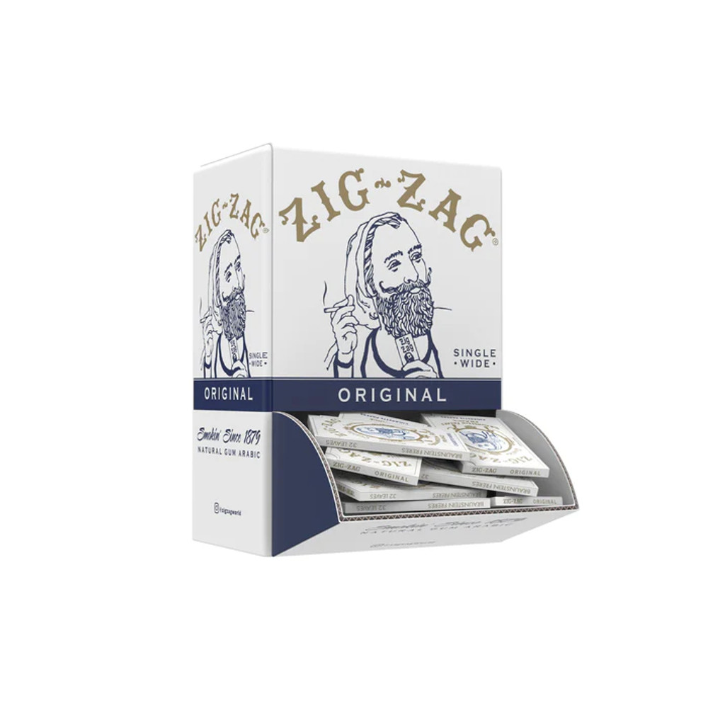 ZIGZAG ORIGINAL ULTRA WIDE WHITE ROLLING PAPER - 48CT DISPLAY