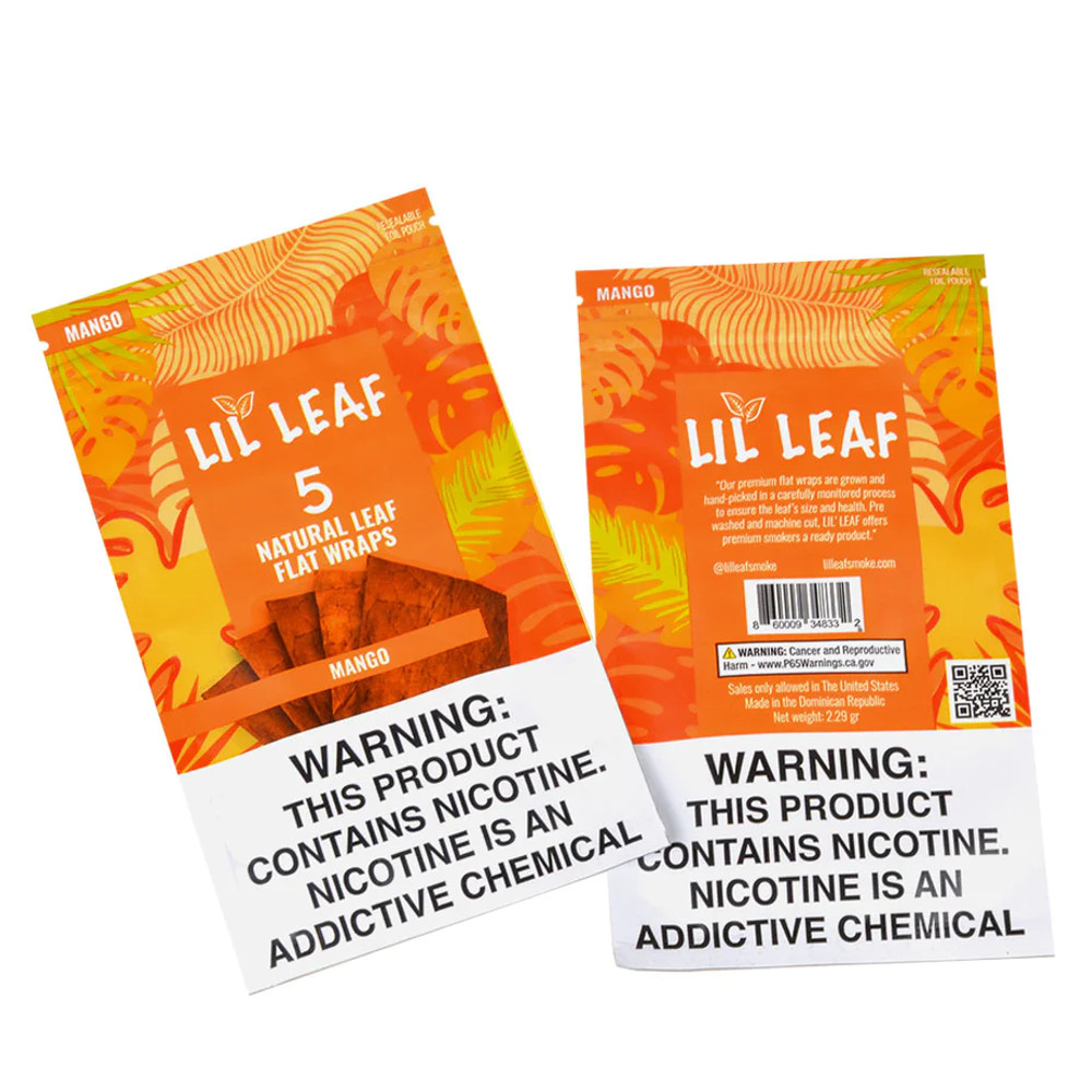 LILLEAF - NATURAL LEAF 5-PACK FLAT WRAPS - 10CT DISPLAY