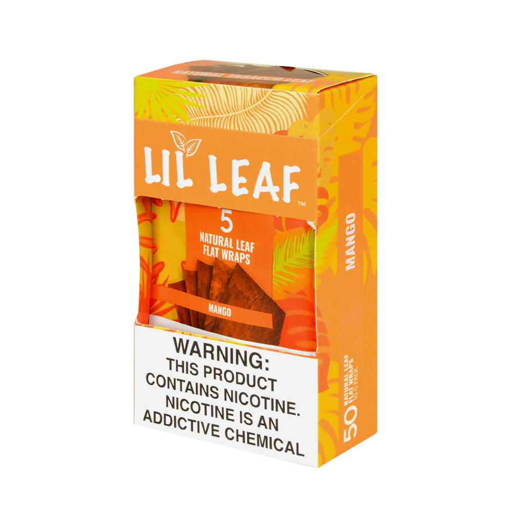 LILLEAF - NATURAL LEAF 5-PACK FLAT WRAPS - 10CT DISPLAY