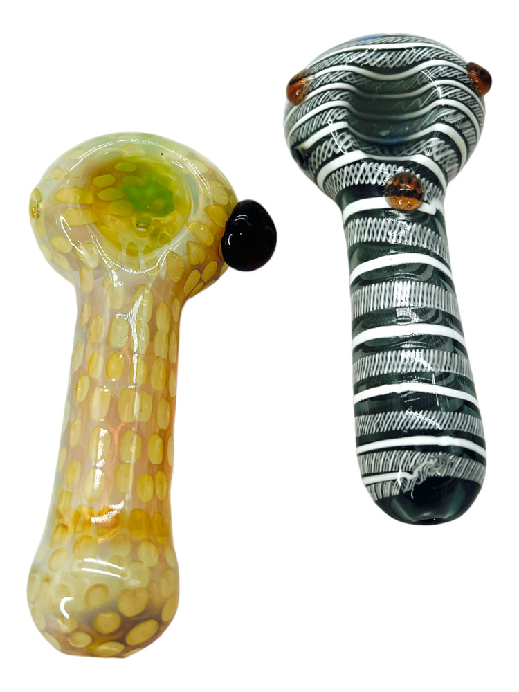 4" GLASS PREMIUM HANDPIPE MIX - 10CT JAR