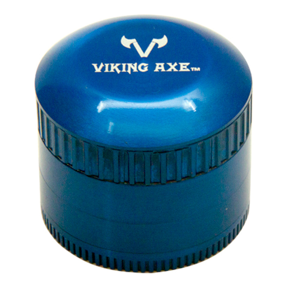 VIKING AXE 63MM 4 PARTS GRINDER WITH POCKET MIRROR