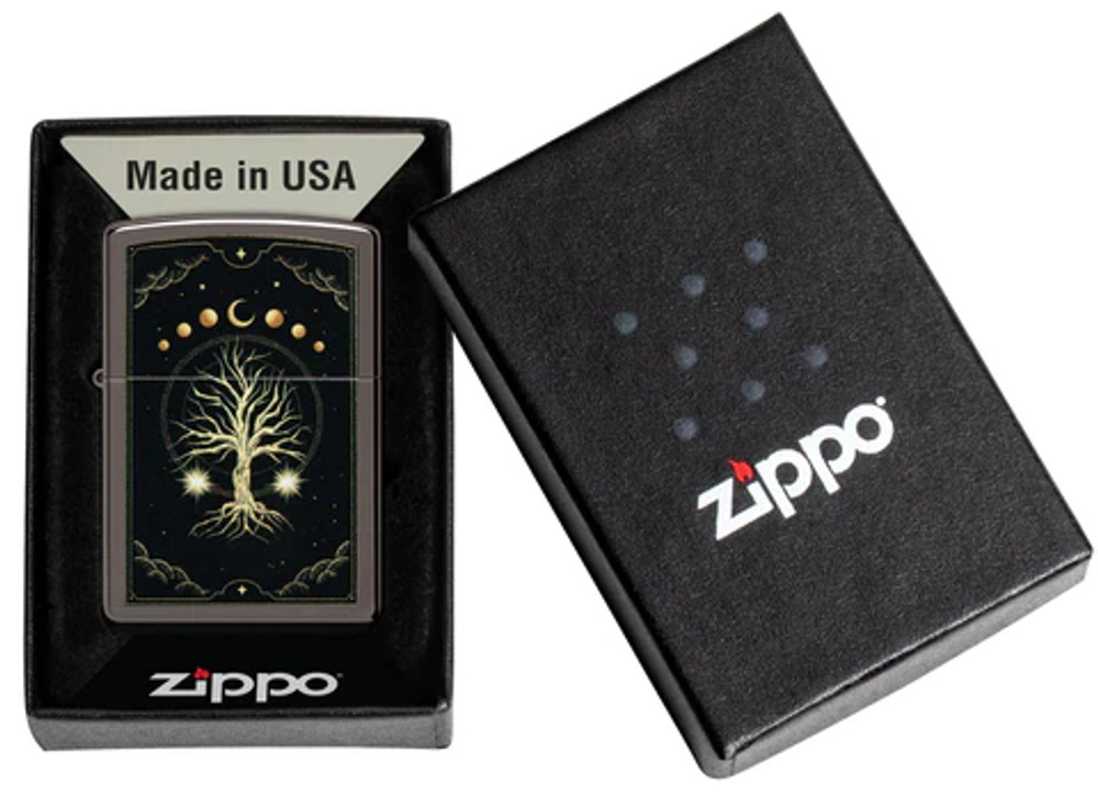 ZIPPO MYSTIC NATURE DESIGN LIGHTER - 1CT