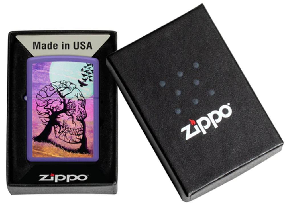 ZIPPO - SKULL TREE DESIGN LIGHTER - 1CT