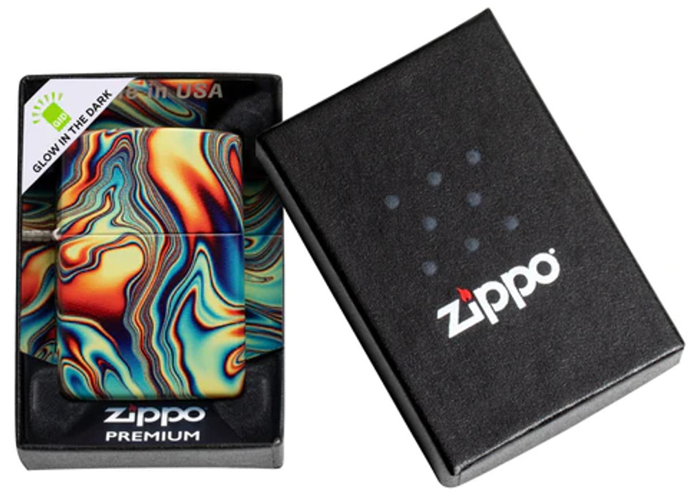 ZIPPO - COLORFUL SWIRL DESIGN LIGHTER - 1CT