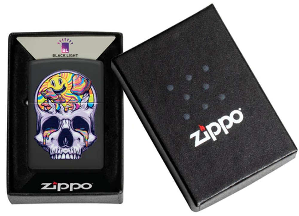 ZIPPO - SKULL MOON DESIGN LIGHTER - 1CT