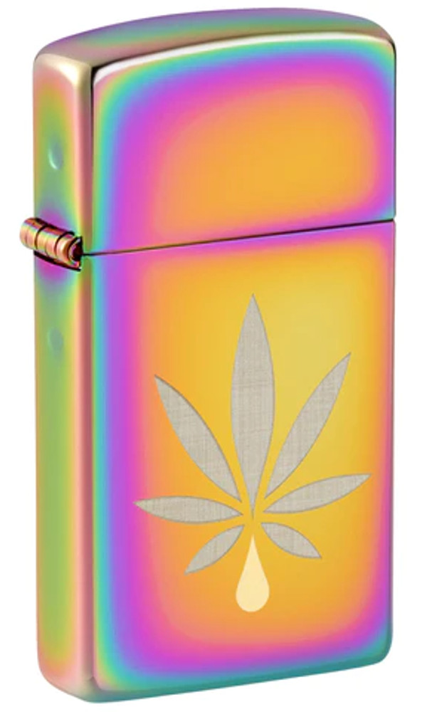 ZIPPO - CANNABIS LEAF DESIGN LIGHTER - 1CT