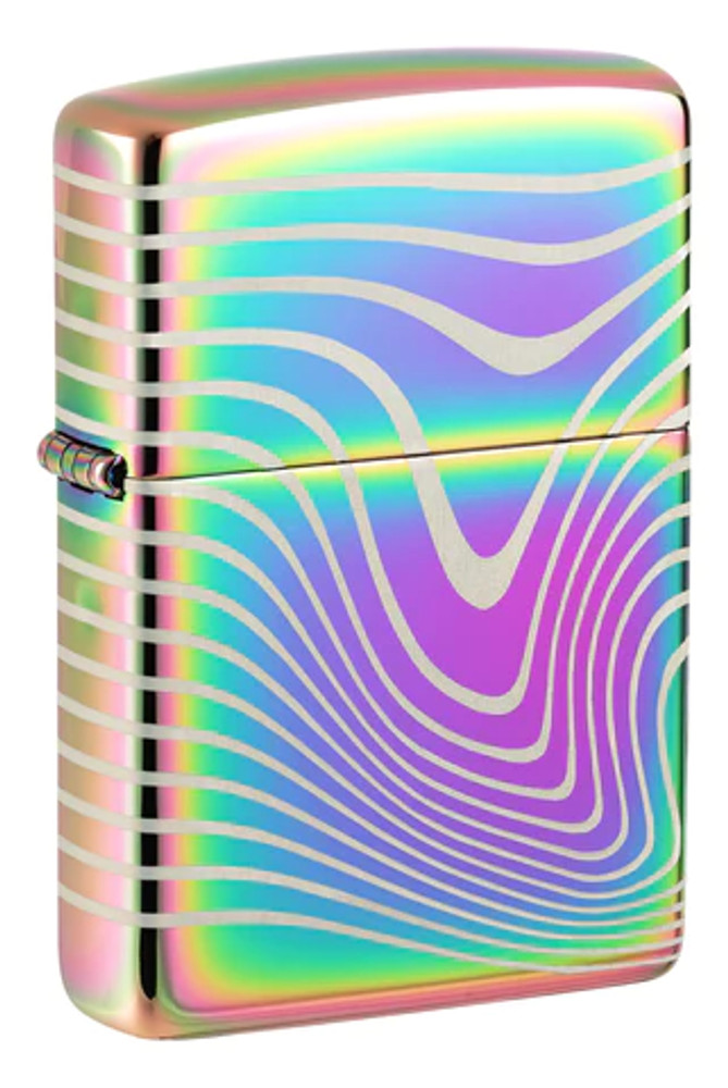 ZIPPO - WAVY PATTERN DESIGN LIGHTER - 1CT