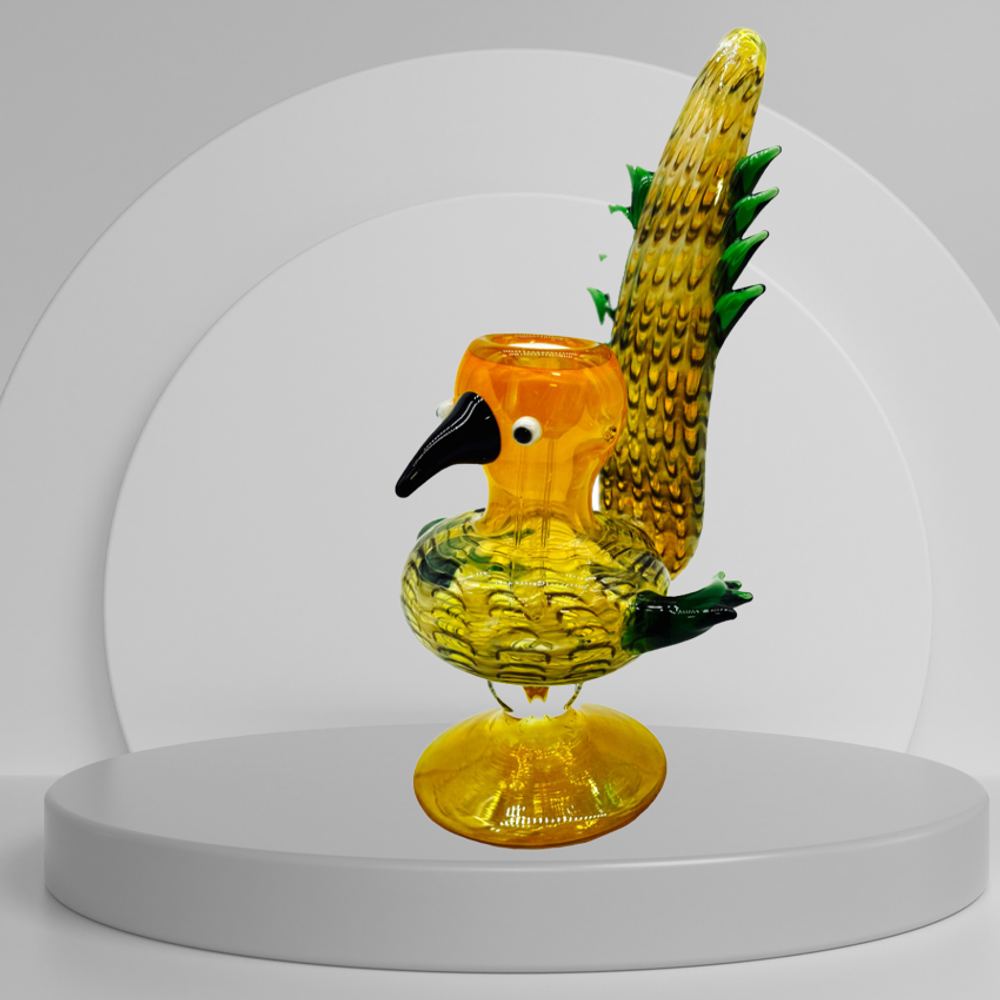 OUTSIDE COLOR BIRD MIX COLOR PREMIUM BUBBLER 8"