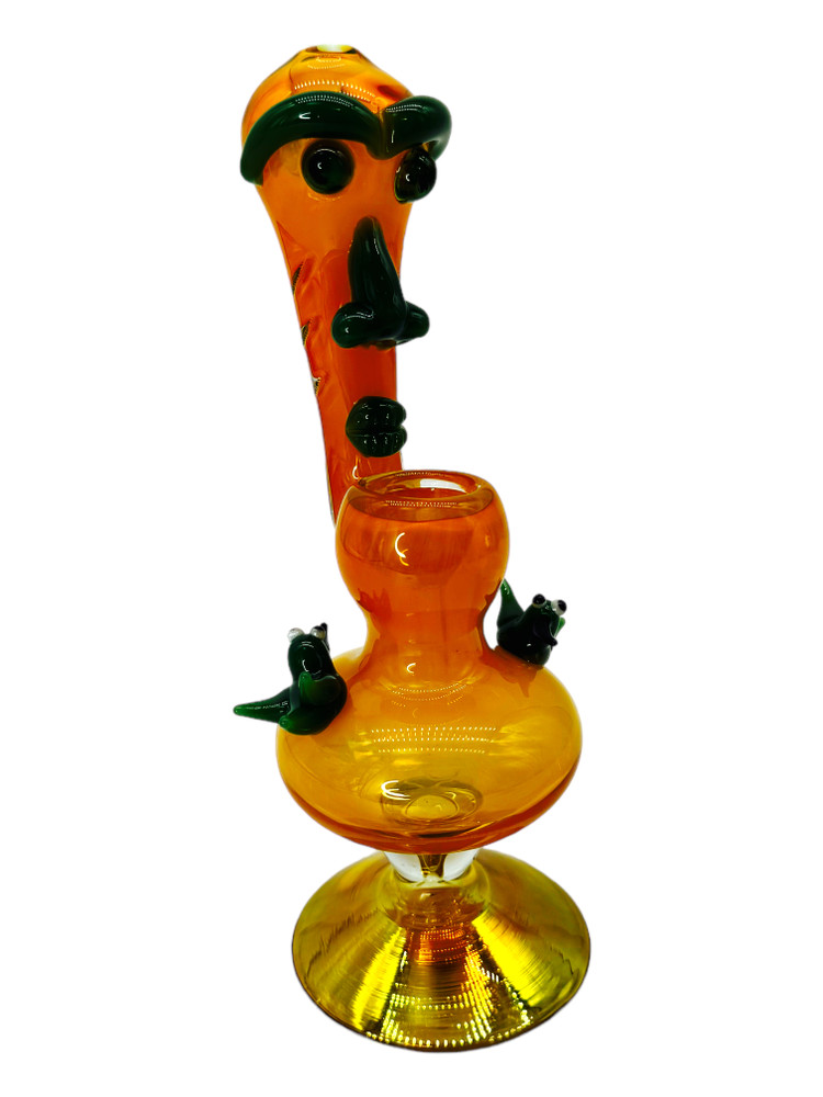 FUMED BIRDS AND FACE MIX COLOR PREMIUM BUBBLER 9"