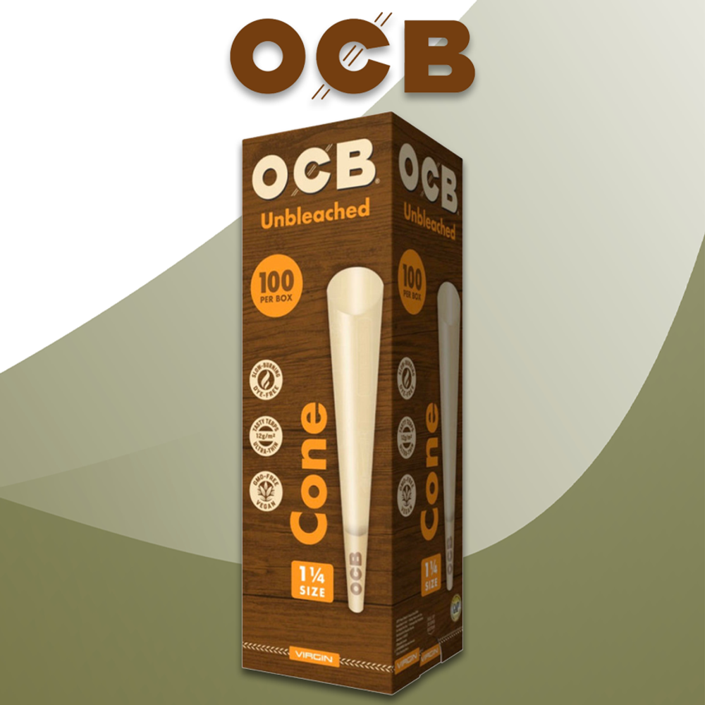 OCB PRE-ROLLED VIRGIN TOWER CONES 1 1/4 - 100CT