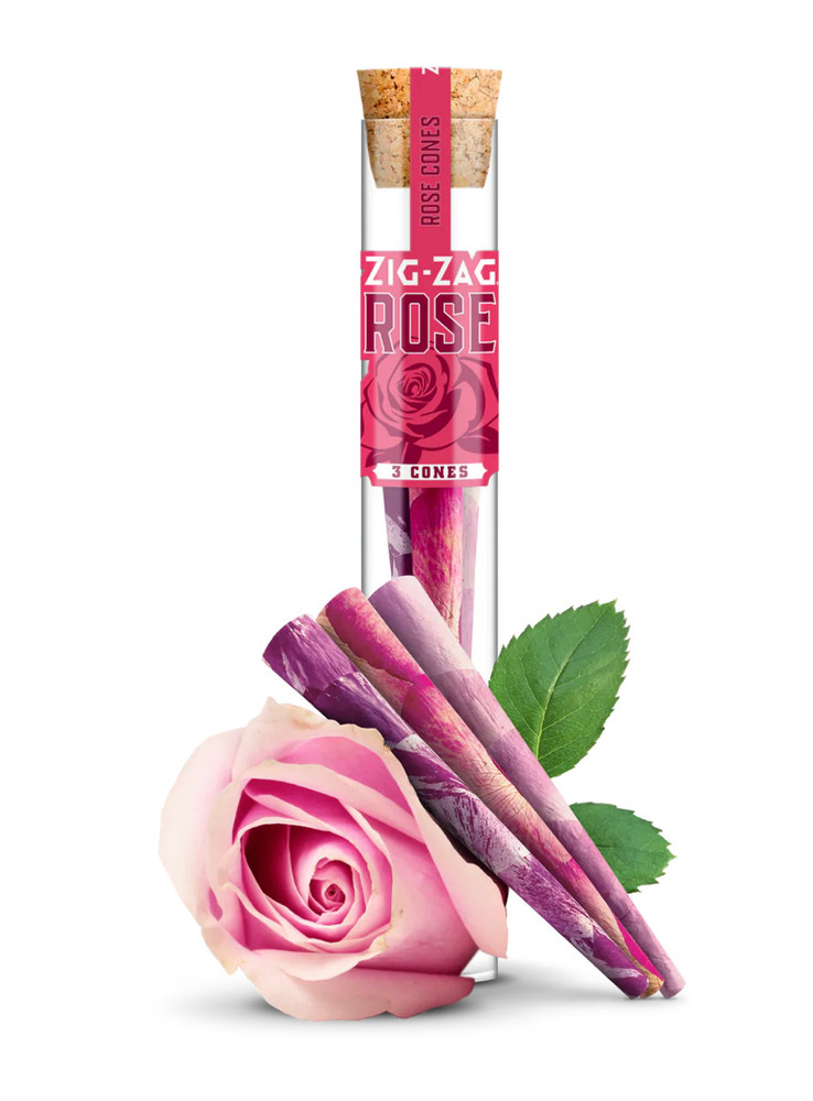 ZIG-ZAG PRE-ROLLED ROSE CONES 3PK - 8CT