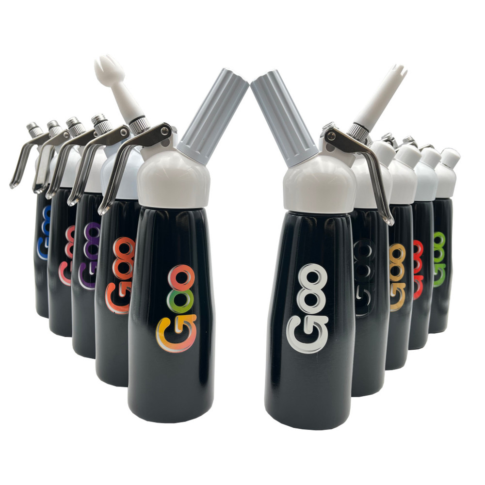 GOO CREAM CHARGER DISPENSER 500ML ASSORTED COLOR
