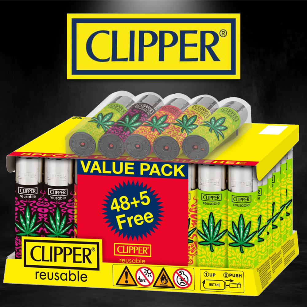 CLIPPER CLASSIC LARGE PRINTED RENZO LEAVES - 48CT DISPLAY