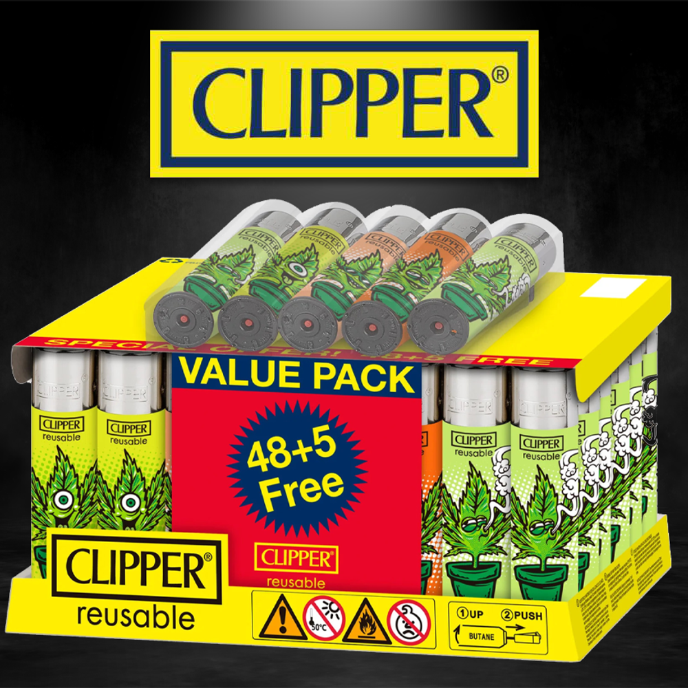 CLIPPER CLASSIC LARGE PRINTED RENZO LEAVES 2 - 48CT DISPLAY