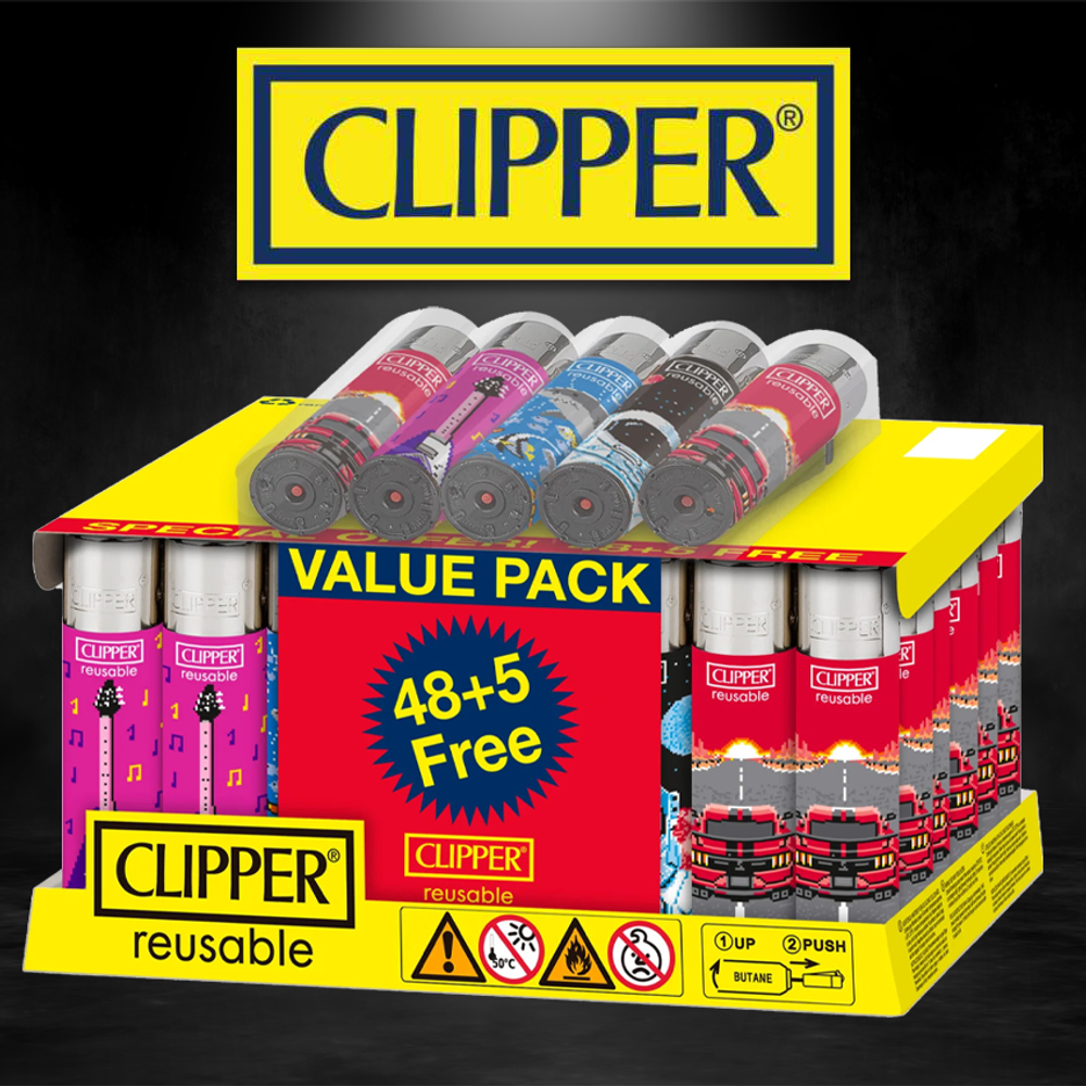 CLIPPER CLASSIC LARGE PRINTED NEXT SCREEN - 48CT DISPLAY