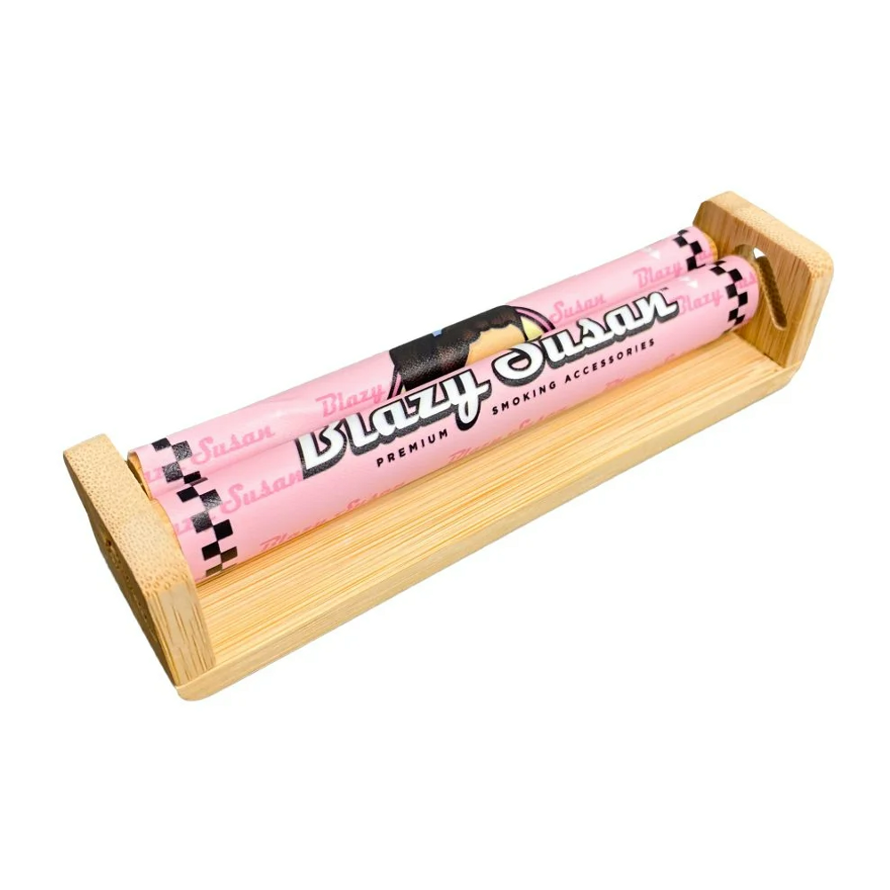 BLAZY SUSAN BAMBOO ROLLING MACHINE 110MM KING SIZE - 12CT DISPLAY