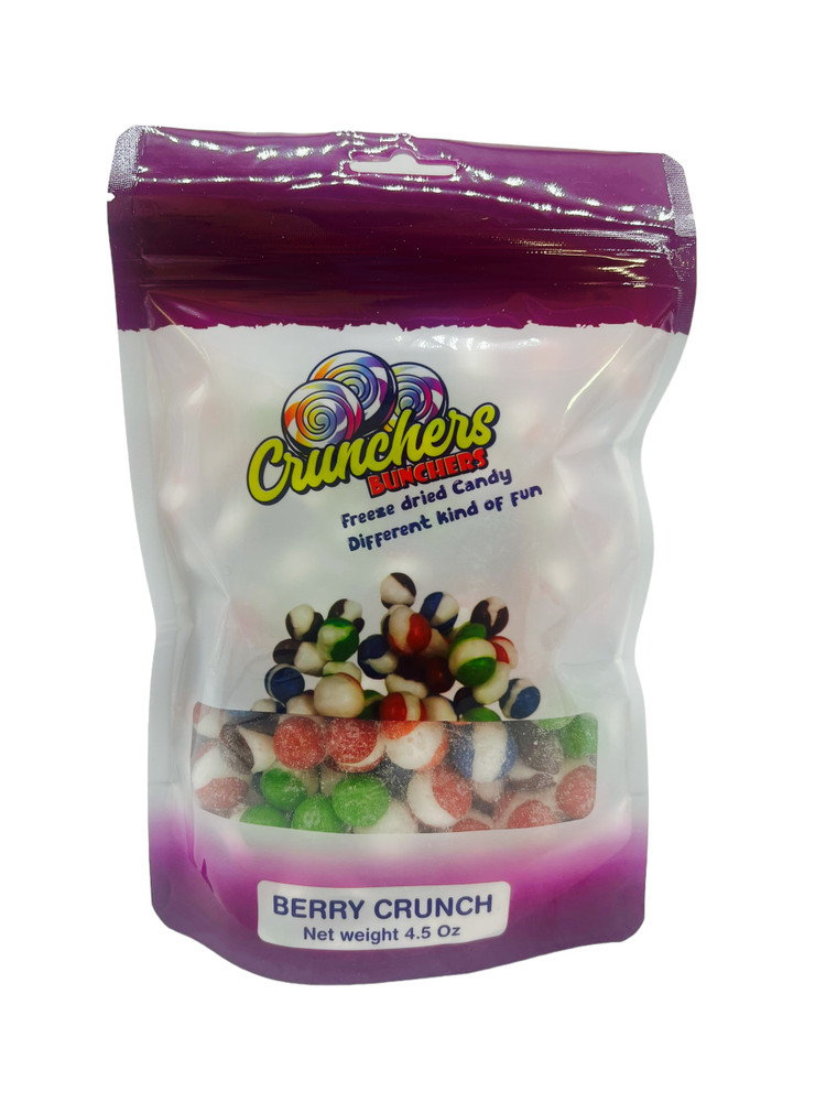 CRUNCHERS BUNCHERS FREEZE DRIED CANDY 4.5OZ PACK
