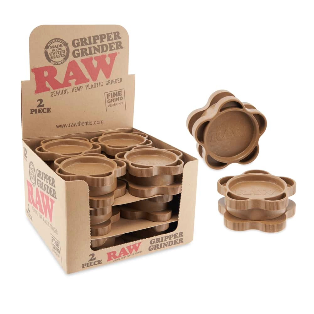 RAW GRIPPER GRINDER MEDIUM GRIP V2 - 12CT DISPLAY