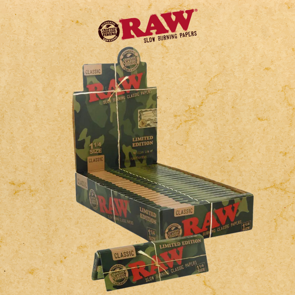 RAW CAMO LIMITED EDITION 50-PACK 1 1/4 - 24CT DISPLAY