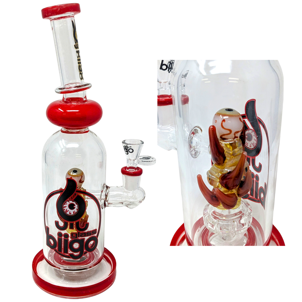 BIIGO BY LOOKAH - POLY HORNEDSPLENDOR SPACTACLE PERC WATERPIPE 12"