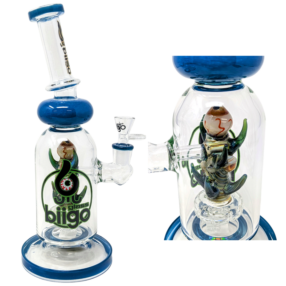 BIIGO BY LOOKAH - POLY HORNEDSPLENDOR SPACTACLE PERC WATERPIPE 12"