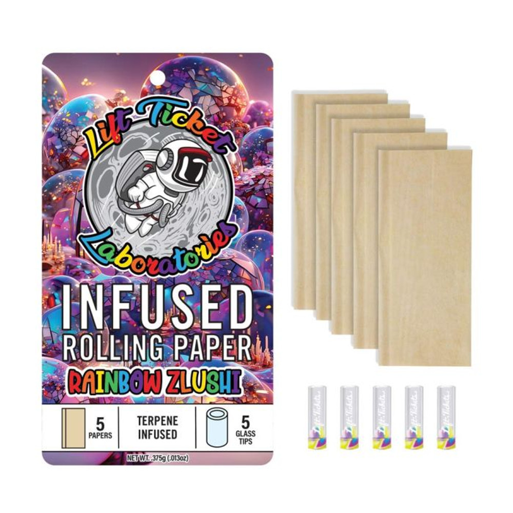 LIFT TICKETS - TERPENE INFUSED ROLLING PAPERS WITH GLASS TIPS - 10CT