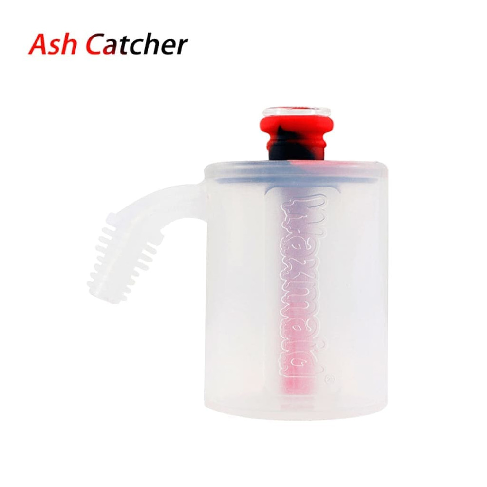 WAXMAID SILICONE & GLASS ASH CATCHER KIT 5" - 6CT - ASSORTED COLOR (ASHC1700)