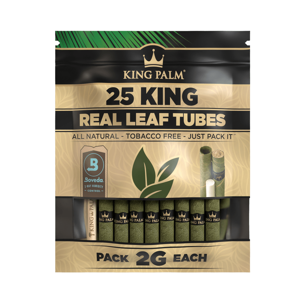 KING PALM 25PK KING PRE-ROLLED CONE DISPLAY - 8CT