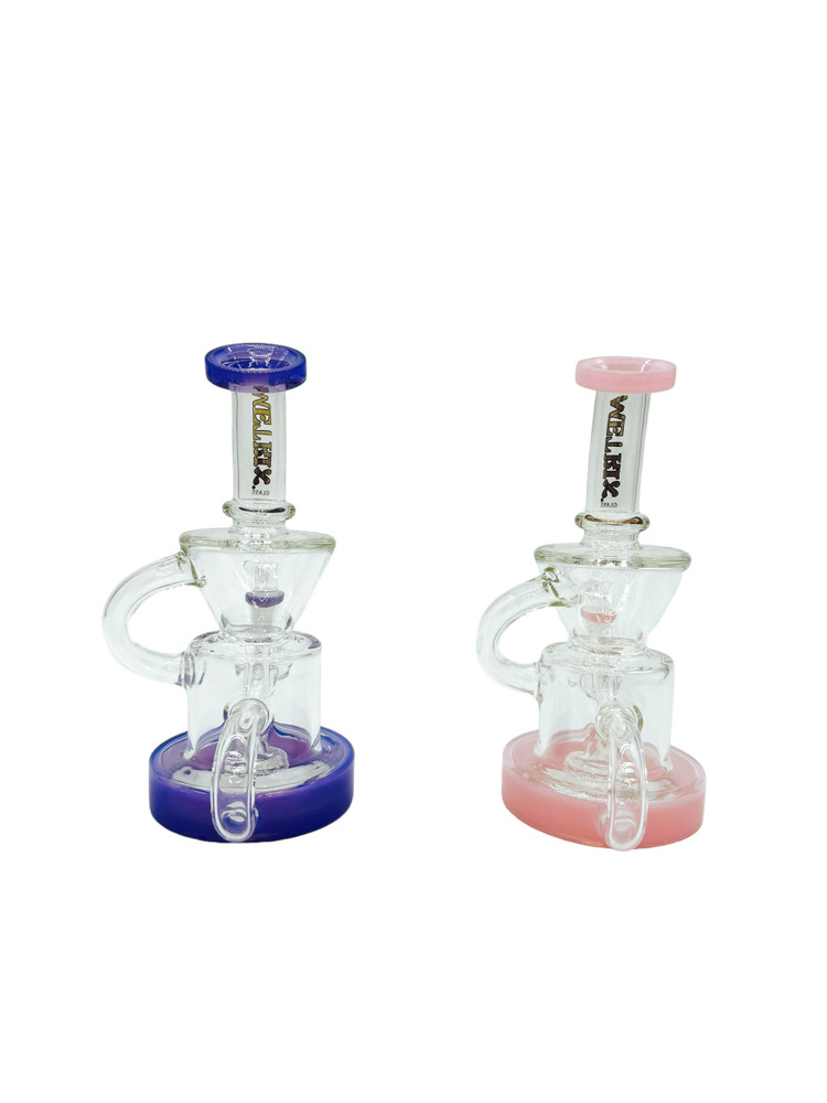 METRIX DISC PERC CONE RECYCLER WATERPIPE ASSORTED COLOR 7"