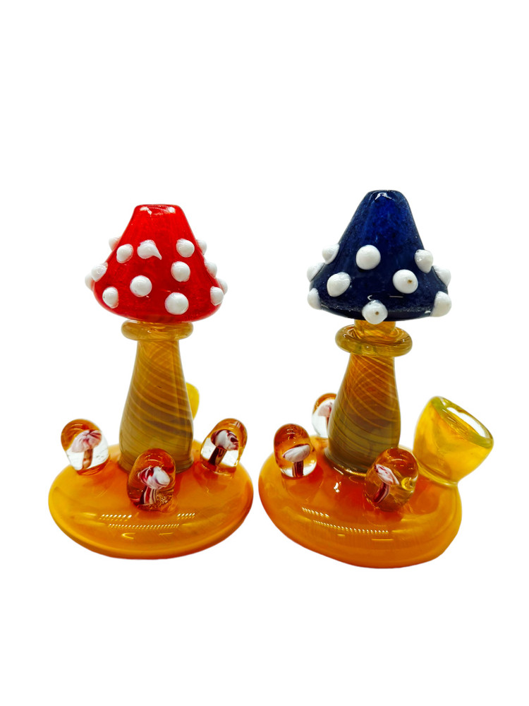 METRIX MINI MUSHROOM HANDPIPE ASSORTED COLOR 5"