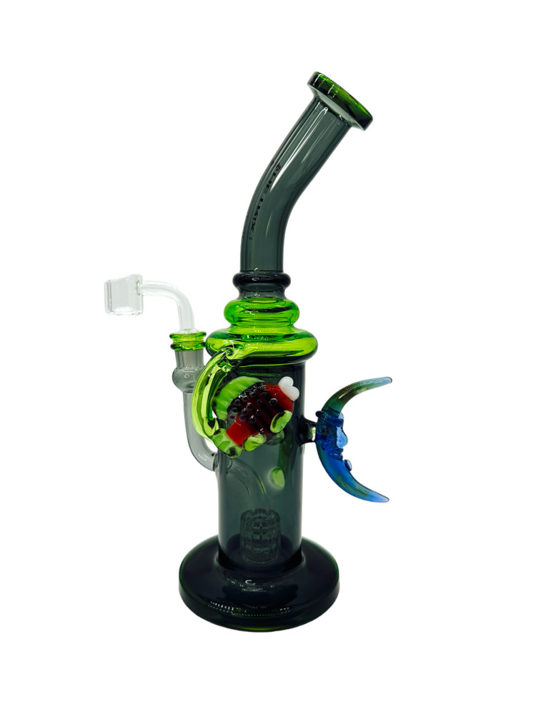 METRIX CORAL DISC PERC WATERPIPE ASSORTED COLOR 11"