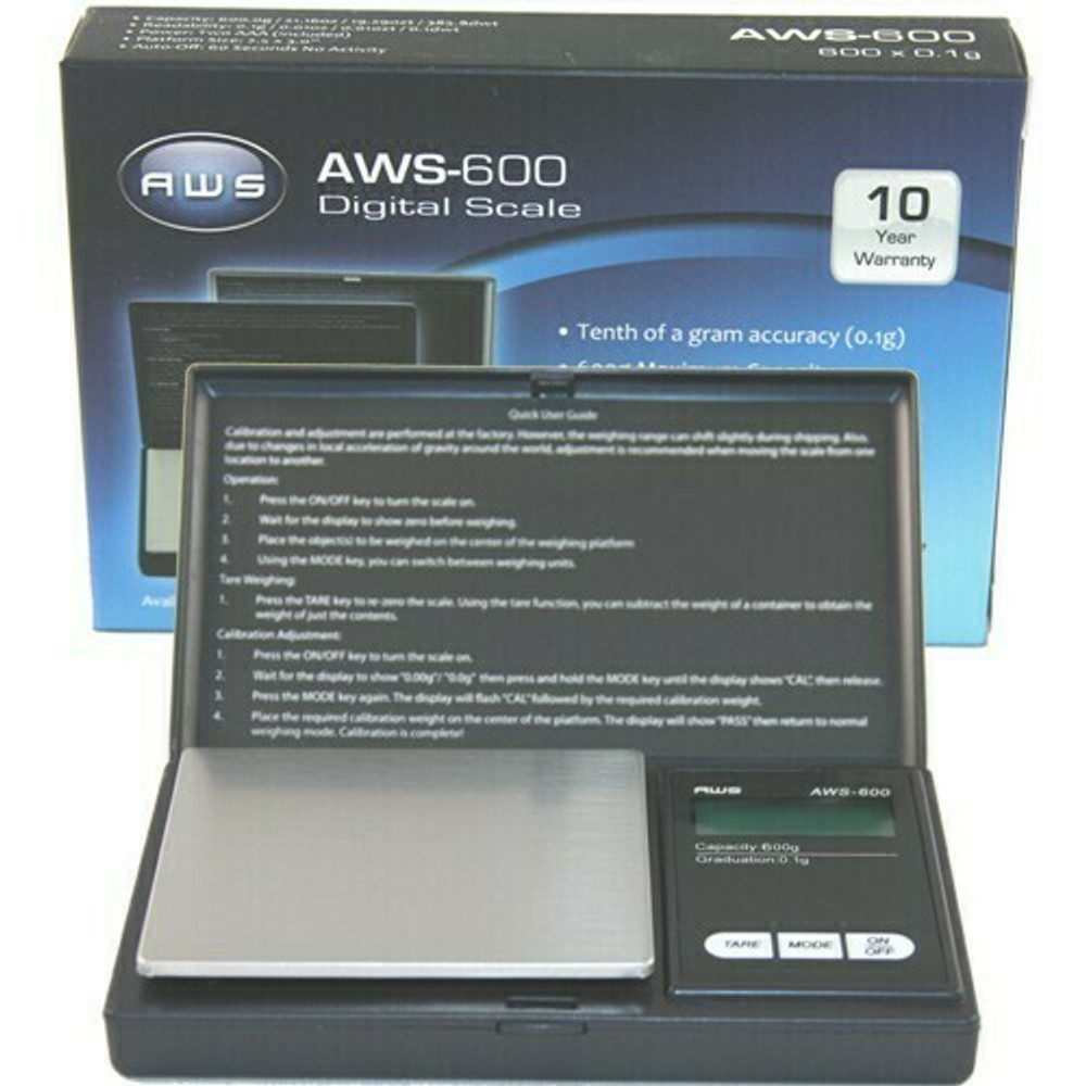 AWS-600 X 0.1G DIGITAL SCALE - MIXED COLOR