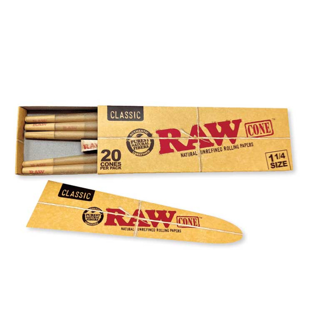 RAW CLASSIC 1 1/4 SIZE CONES 20-PACK