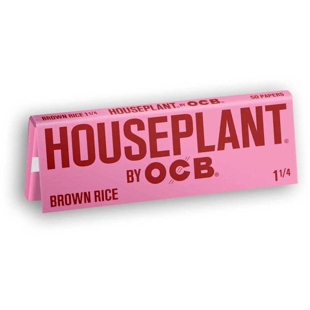 HOUSEPLANT BY OCB 1 1/4 BROWN RICE PAPER 50-PACK - DISPLAY OF 24