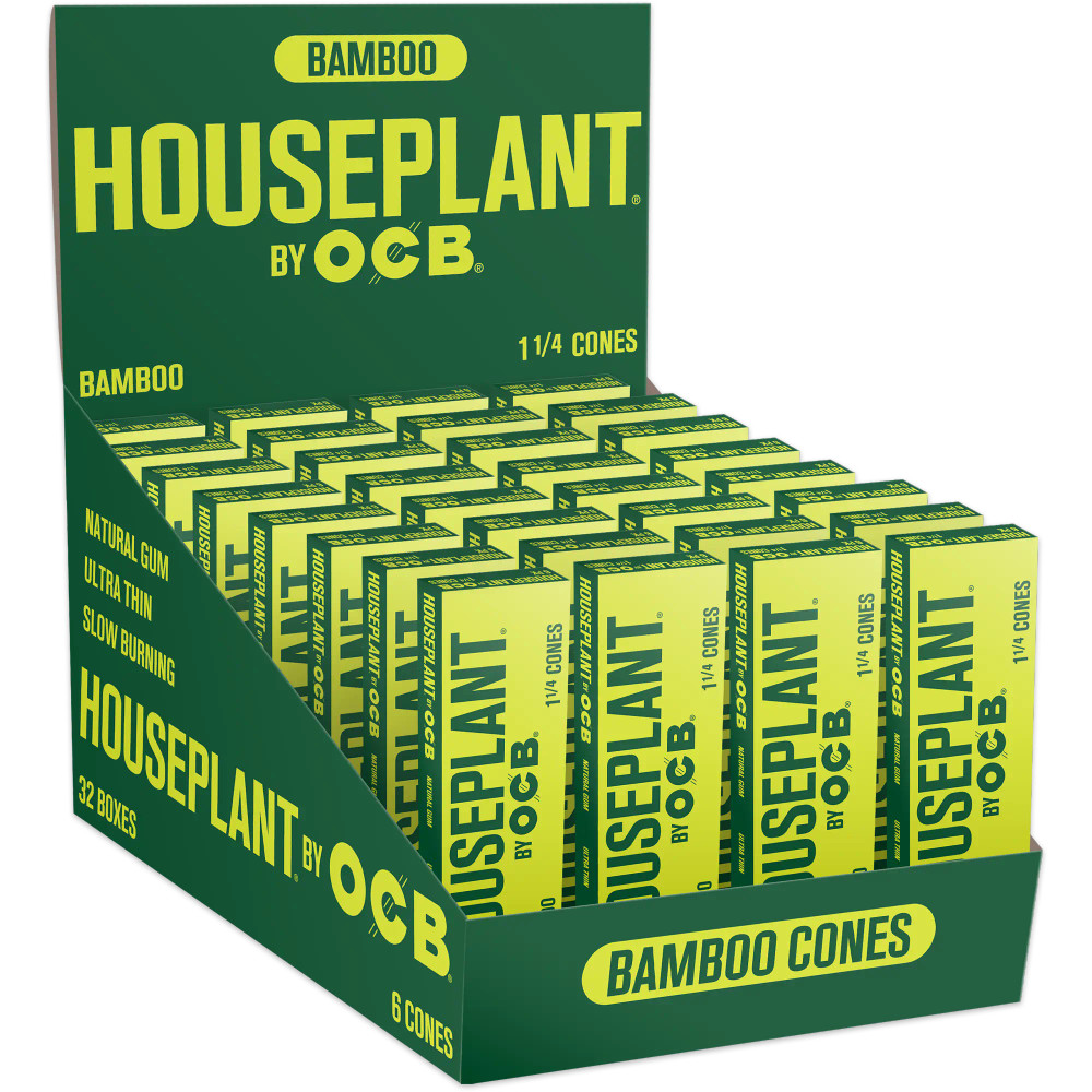 HOUSEPLANT BY OCB BAMBCOO CONE - DISPLAY OF 32