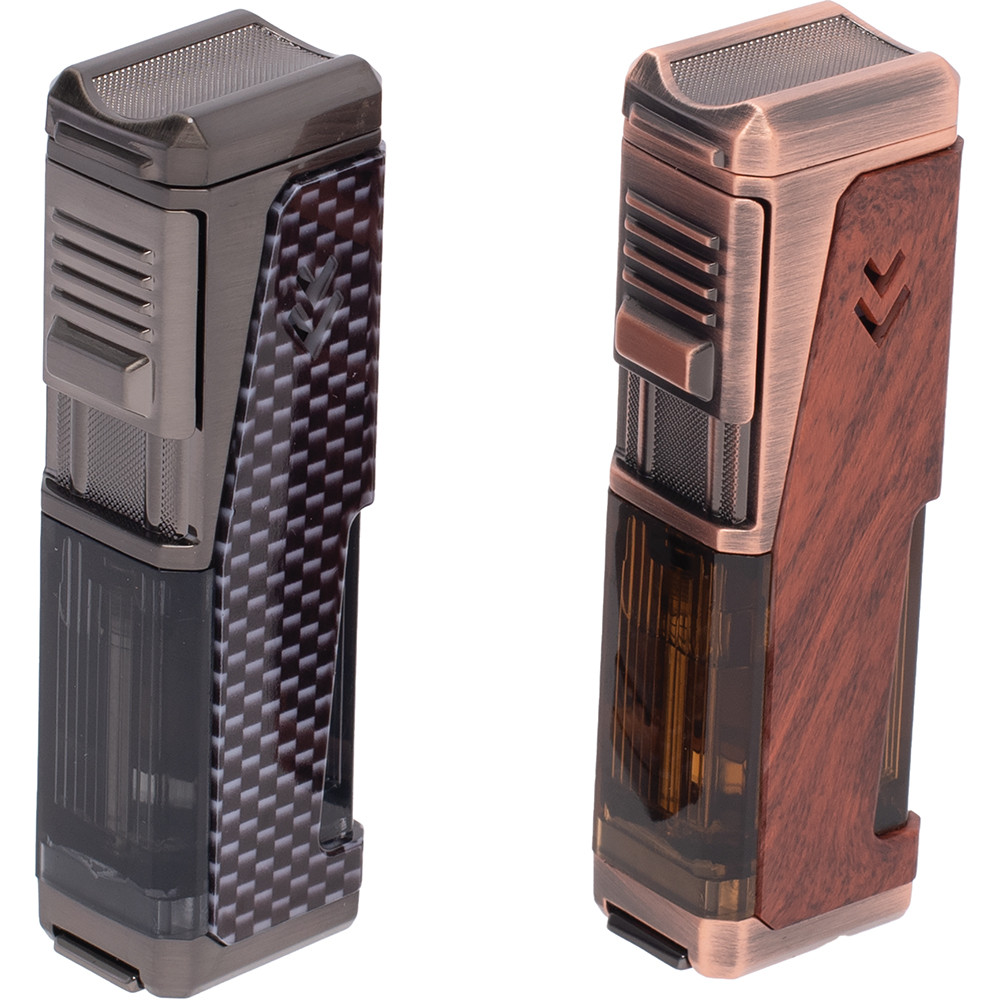 LUCIENNE QUAD JETS TORCH LIGHTER WITH PUNCH & REST - DISPLAY OF 10