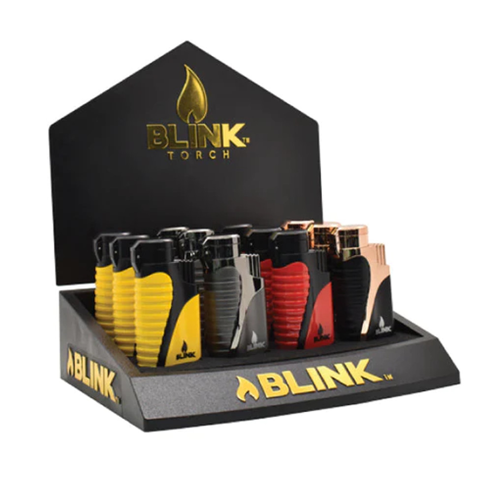 BLINK DECO BOLD TRIPLE FLAME TORCH - DISPLAY OF 12